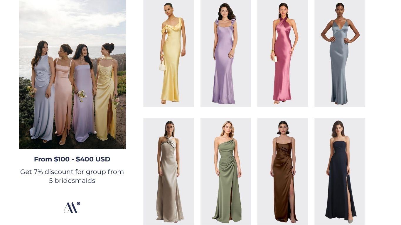Tailor bridemaid dress pricing
