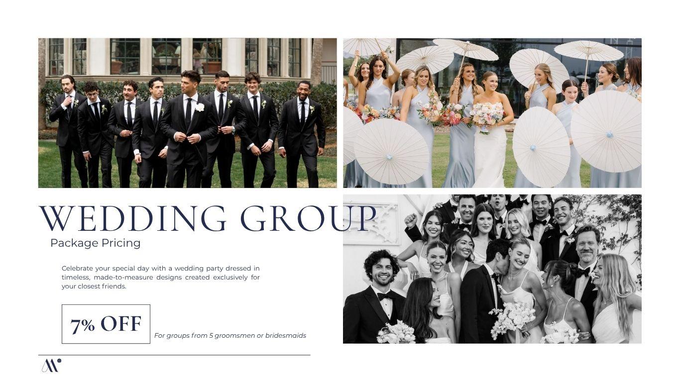 Tailored For Wedding Group wedding party Pricing