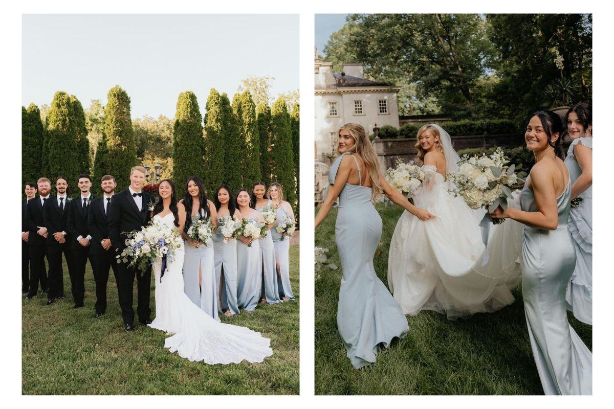 tailor bridesmaids dress ho chi minh city light blue