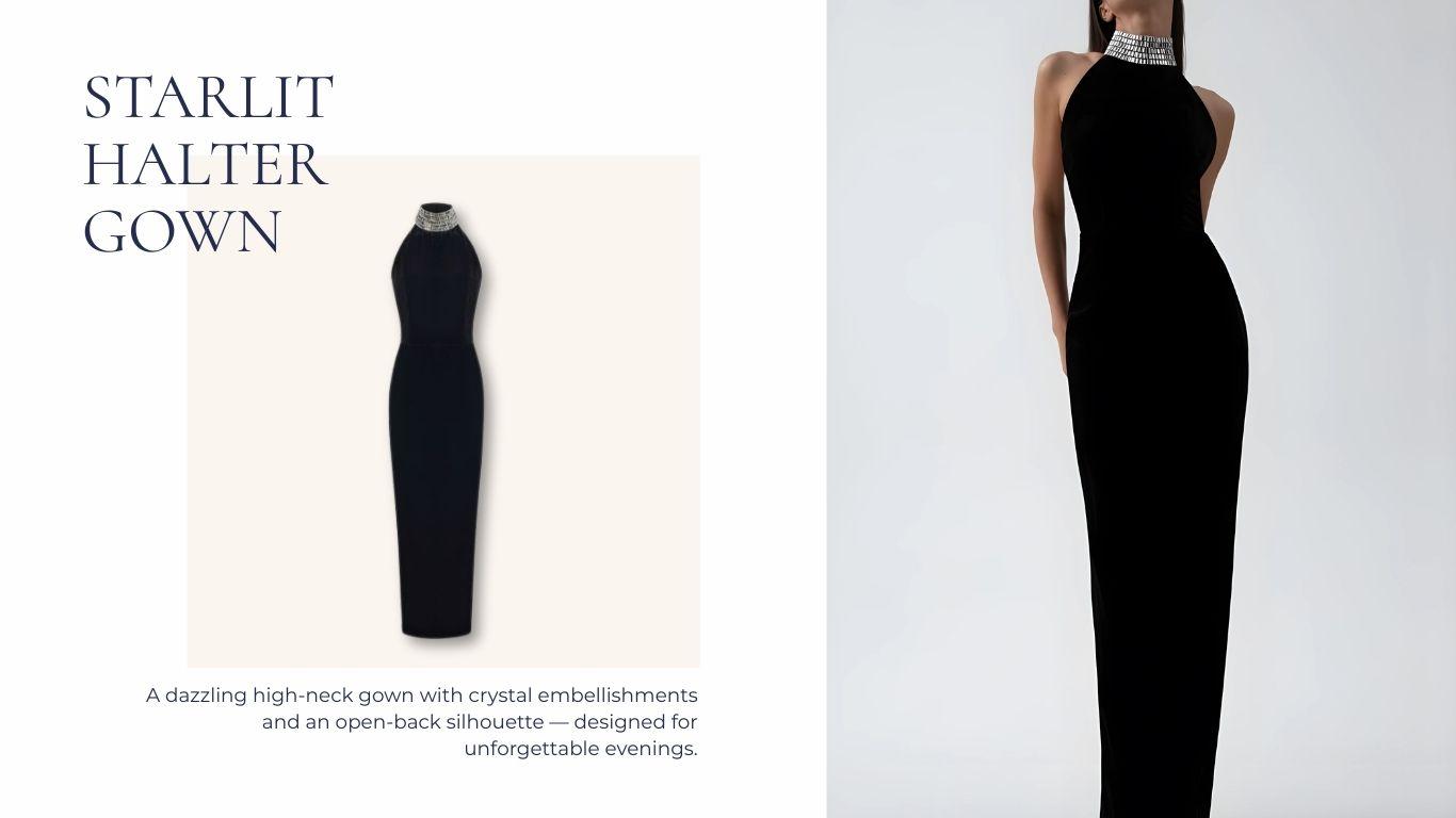 tailor dress in district 1 ho chi minh starlit halter dress