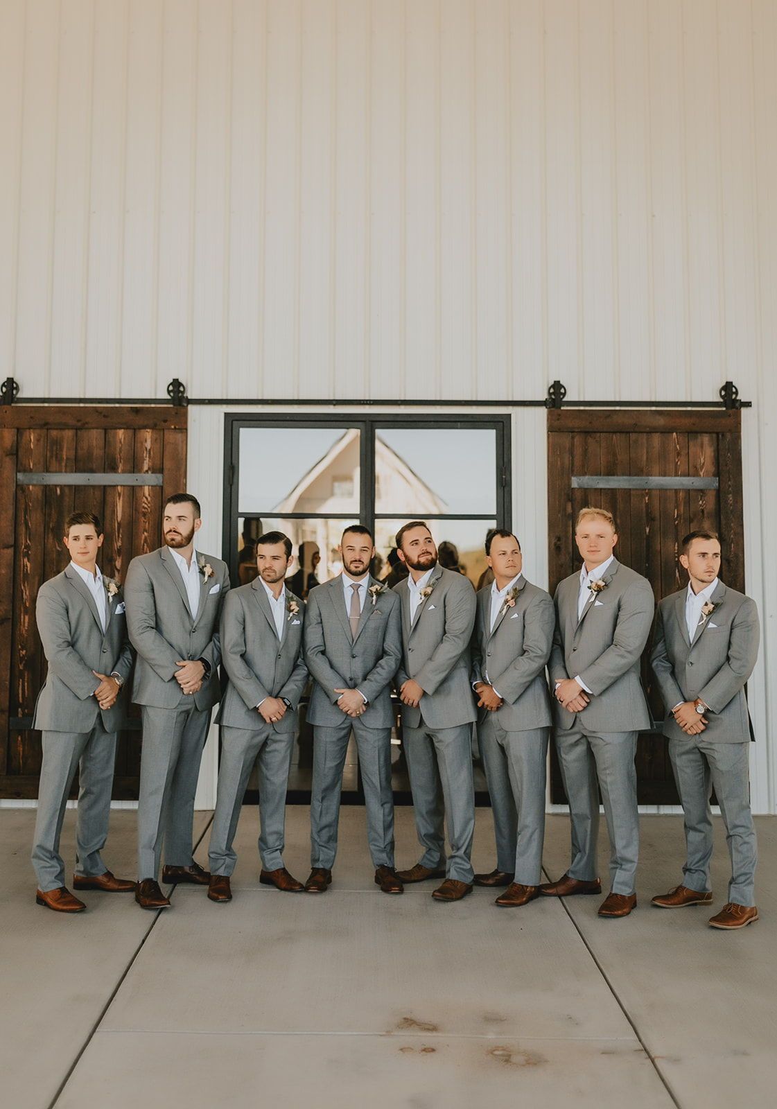 tailor groommen suit grey color