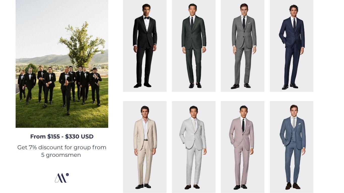 tailor groomsmen suit pricing