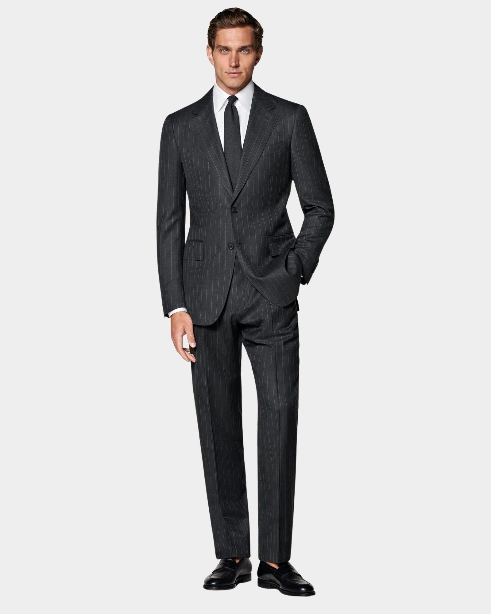 tailor suit in district 1 ho chi minh city product page black stripe double