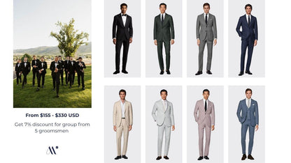 tailor groomsmen suit pricing
